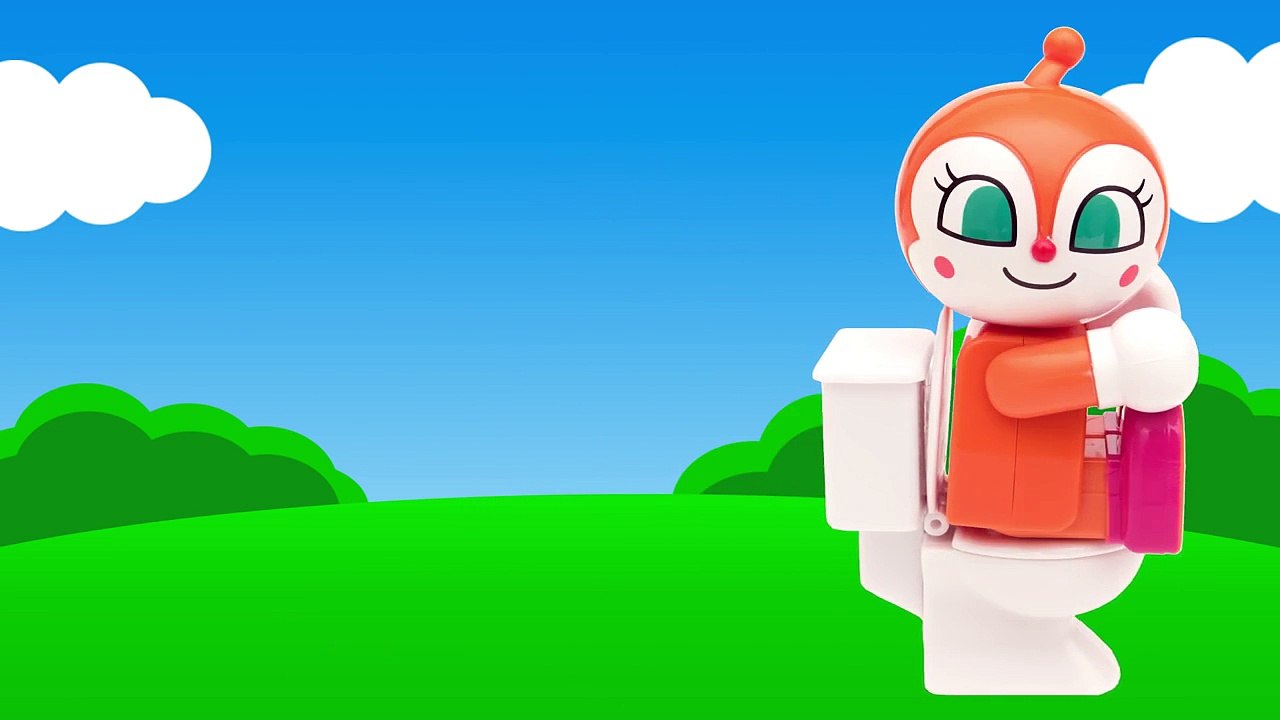 アンパンマンおもちゃアニメ トイレでおなら 元気にプープー PPCandy Channel Anpanman Toy Anime Toilet Pee Poo
