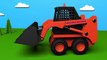 Trucks for children kids toddlers. Construction game_ skid loader. Educational cartoon