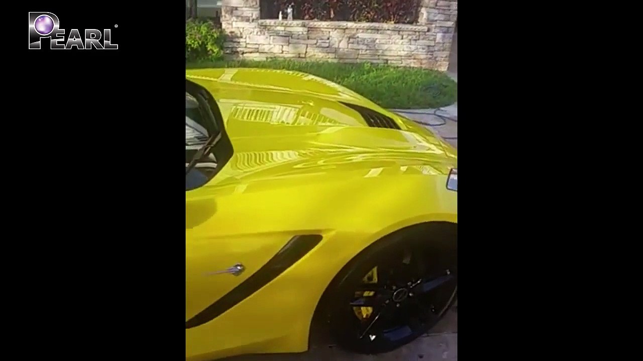 Pearl Nano Coatings in Yellow Cars in Tampa