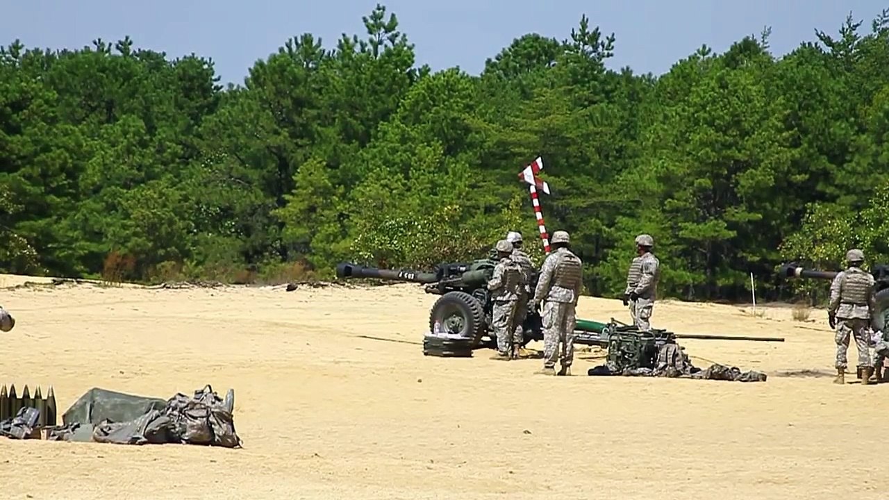 New M119A3 Howitzer In Action • U.S. Army Artillery