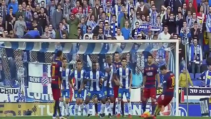 Lionel Messi Amazing Free Kick Cross Bar