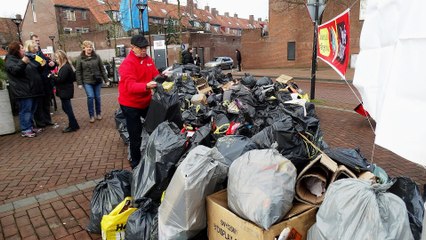 Vuurwerkafvalinzameling Bewonersgroep Waterland / Spijkenisse 2016