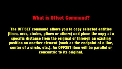 AutoCAD Offset Command