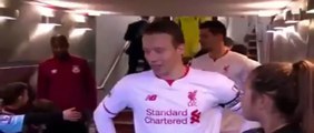 Dejan Lovren gets pranked by cheeky West Ham mascot