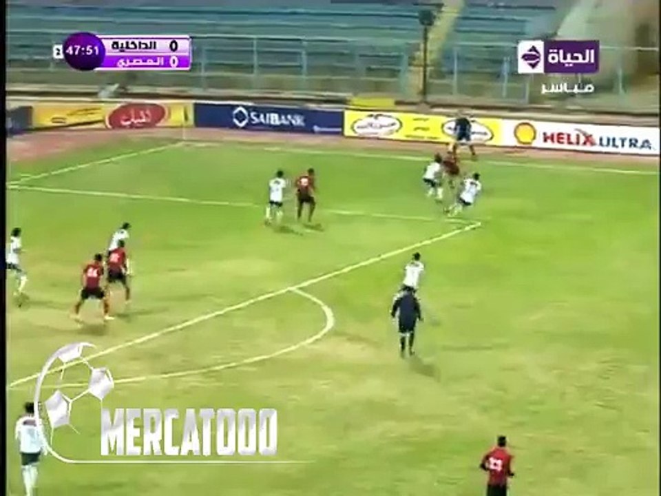اهداف مباراة ( الداخلية 1-1 المصرى ) الدورى المصرى