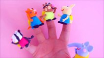 Friends Peppa Pig Finger Family Rhyme Song with Play Doh Friends