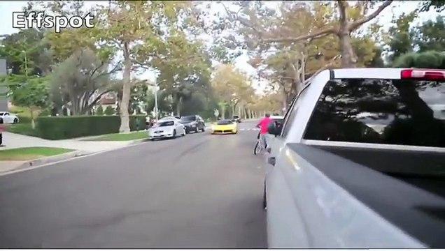 Supercars run stop sign and hit vehicles in Beverly Hills