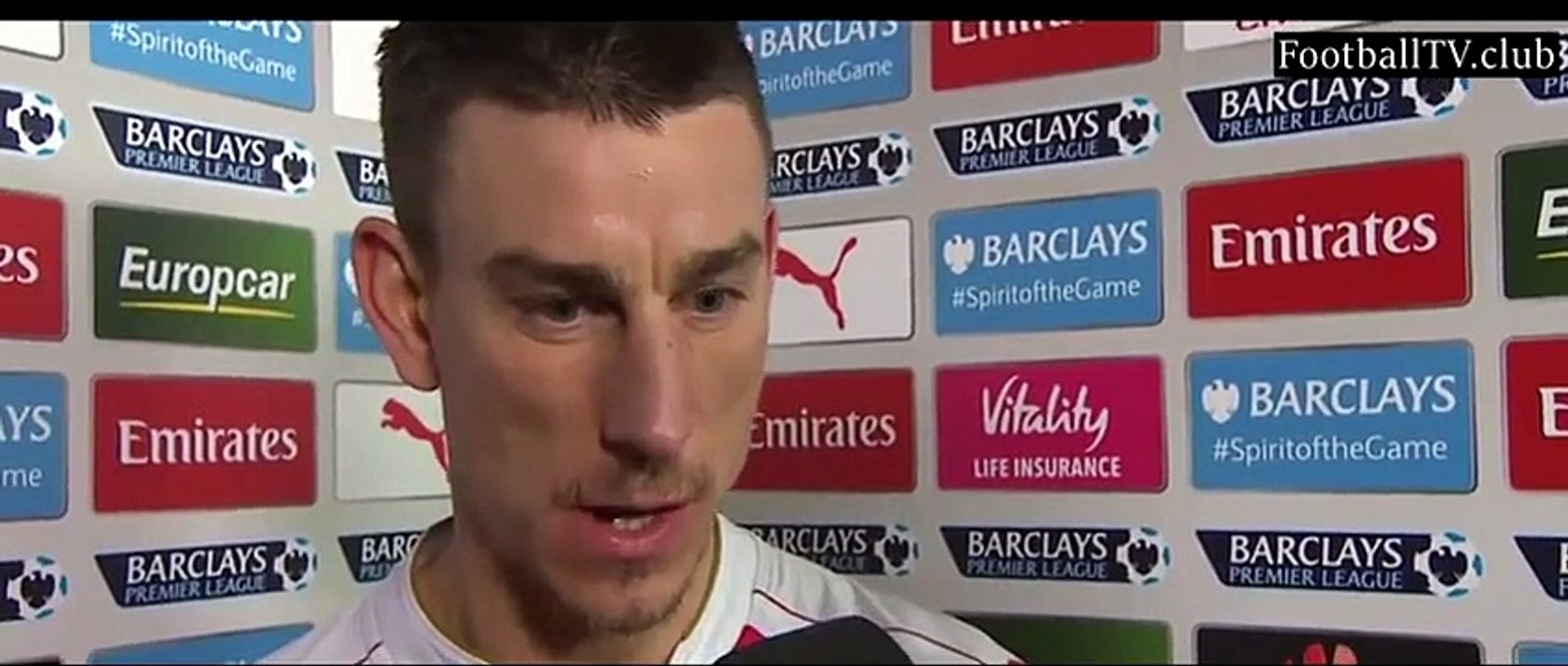 Arsenal vs Newcastle United 1 : 0 - Laurent Koscielny post-match interview