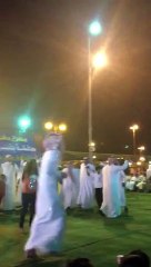 Arabic girl dancing In crowed