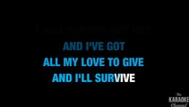 I Will Survive in the Style of Gloria Gaynor karaoke video with lyrics (no lead vocal)