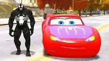 Nursery Rhymes Disney Pixar Spiderman Cars & Lightning McQueen Venom (Songs for Children w