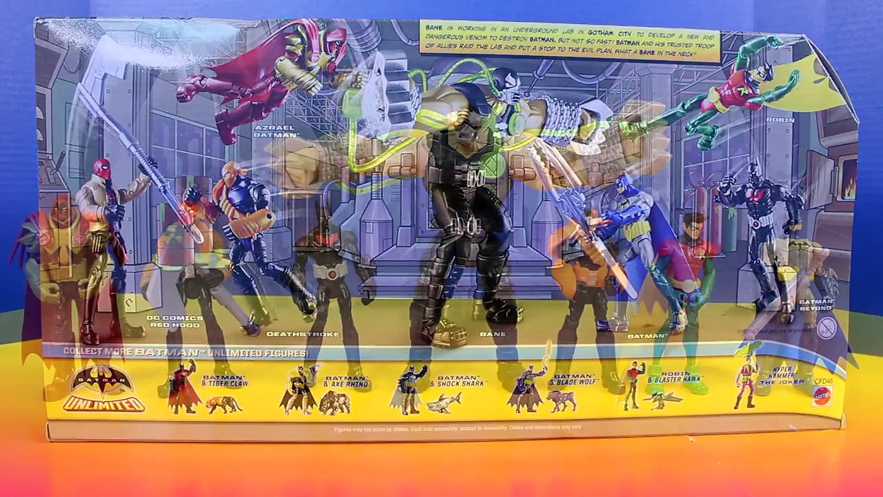 Batman Unlimited Gotham City Bane Battle Robin Dc Comics Red Hood Deathstroke Azrael Imagi