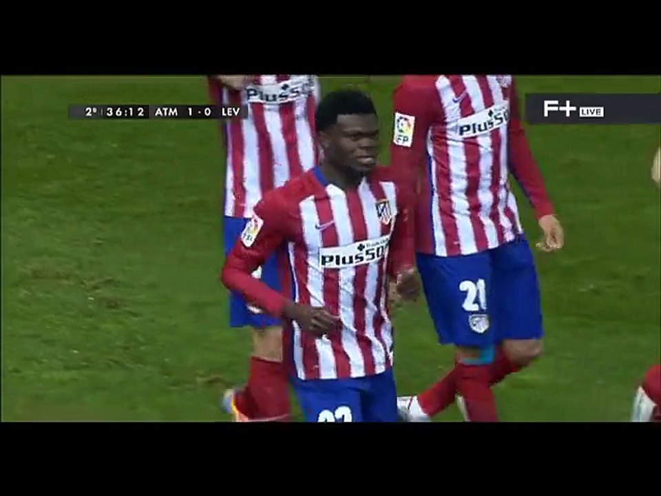 1-0 Thomas Partey Goal Spain  Primera Division - 02.01.2016, Atlético Madrid 1-0 Levante UD