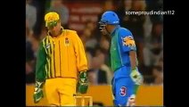 Lankan batsman looses temper and his wicket..CLEAN BOWLED!!!!