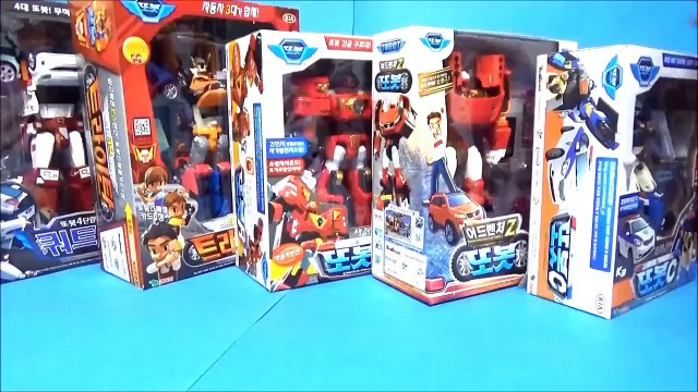 또봇 5개 오픈박스 쿼트란 트라이탄 C R Z 장난감 unboxing 5 Tobot robot car