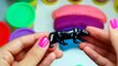 Play Doh Rainbow Surprise eggs Barbie Spiderman Disney Frozen Hello Kitty Egg