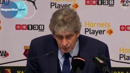 Manuel Pellegrini hails Manchester City win over Watford