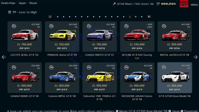 Gran Turismo 6 All Cars - Nissan (part 2)