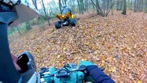 Trail Riding Atv | Przeprawa quadami sportowymi | Wood autumn | Quad Suzuki LTZ 400