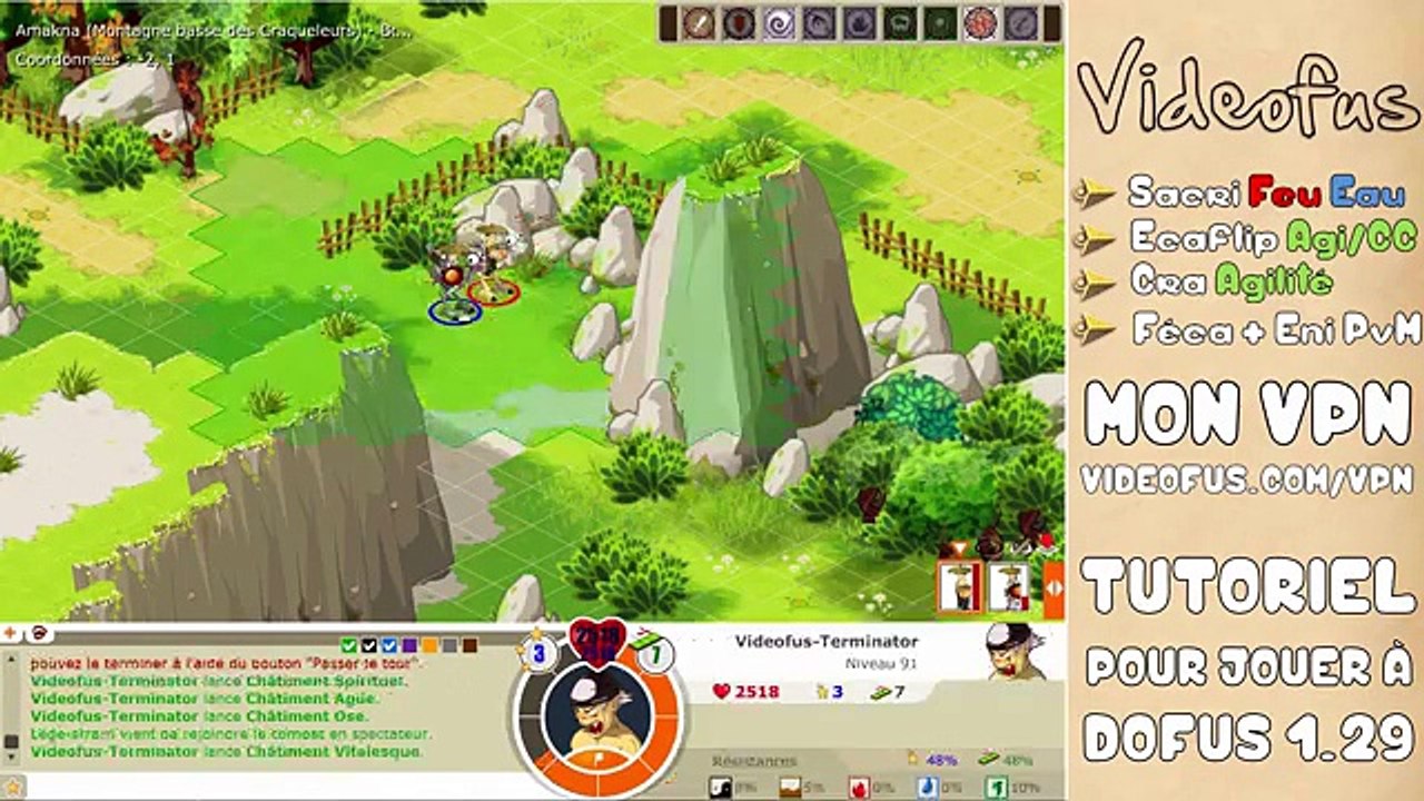 Dofus 1.29 Eratz - 2 Traques avec Ecaflip et le Sacrieur !