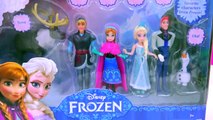 ⒹⒾⓈⓃⒺⓎ ⒻⓇⓄⓏⒺⓃ Mini Dolls Queen Elsa, Princess Anna, Kristoff, Prince Hans Playset Cookiesw
