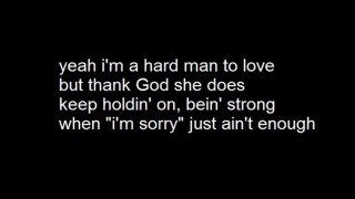 Hard Man To Love with lyrics