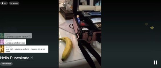 Live Periscope l Luna Maya Make Up Sebelum Acara Di Alun Alun Puwakarta