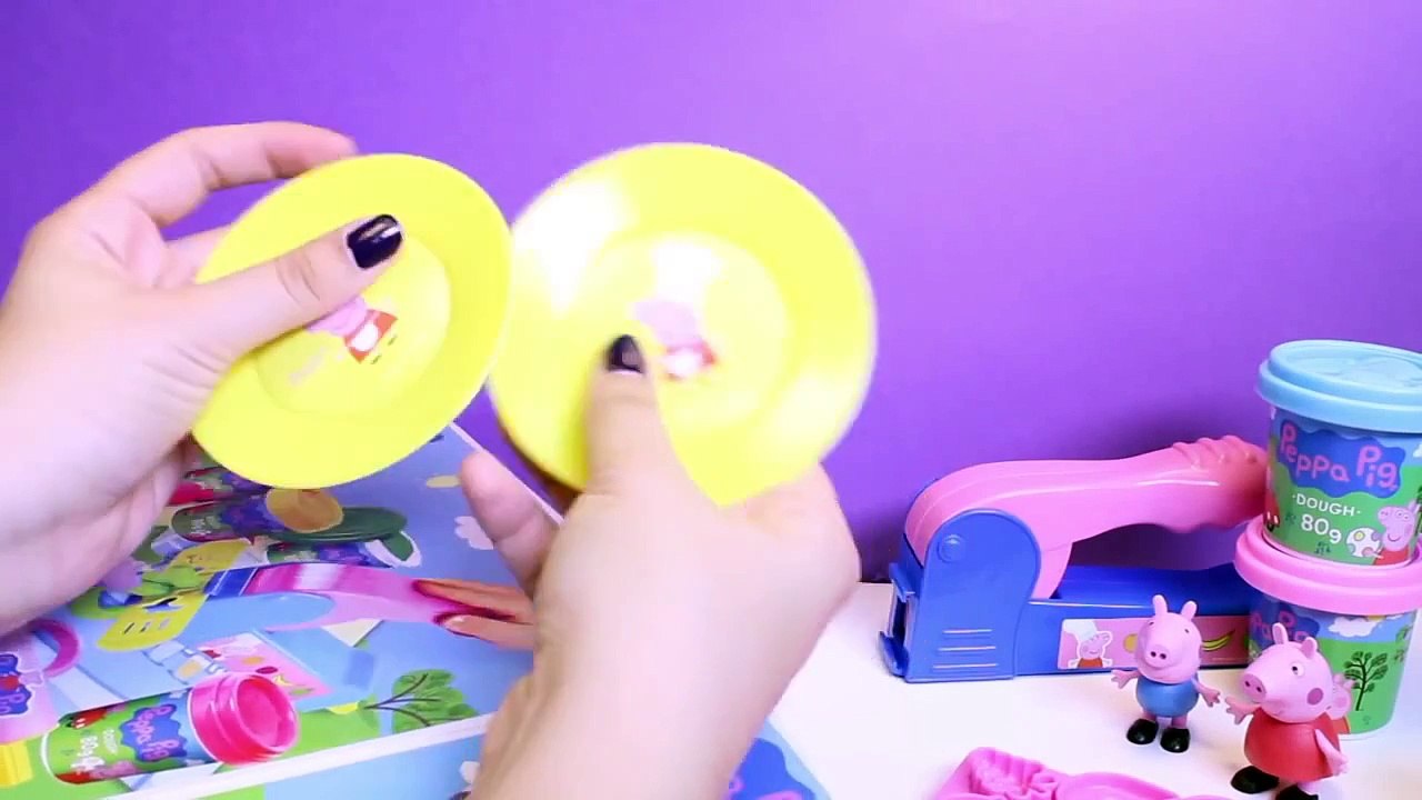 Peppa Pig Mega Dough Set Play Doh Fun Factory Machine Play Dough Treats Cupcakes Toys