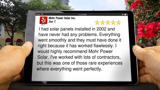Mohr Power Solar Inc. CoronaRemarkable 5 Star Review by Ann T.