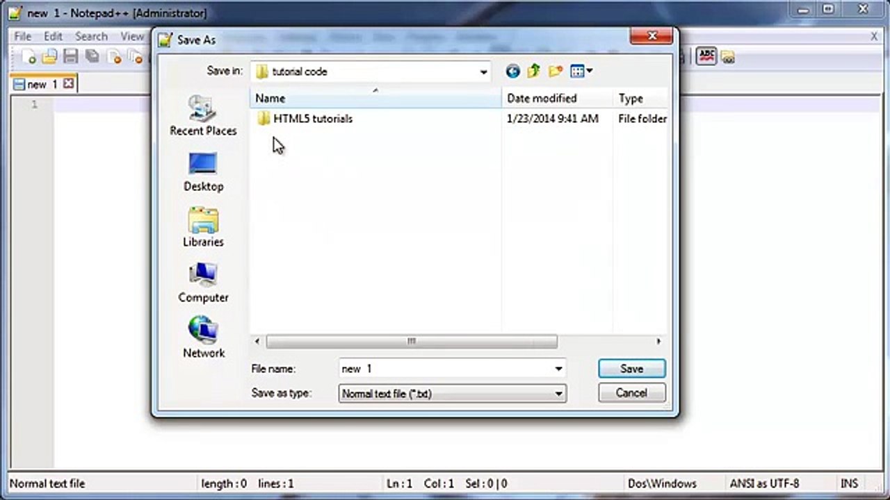 HTML5 and CSS3 beginners tutorial 2 - creating our first web page