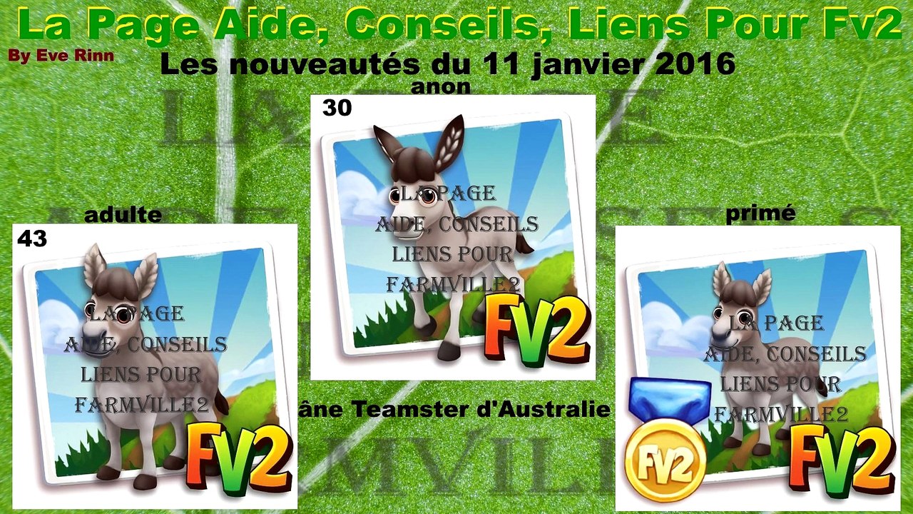 Farmville 2 Les nouveautés du 11 janvier 2016 et la nouvelle plante le tatsoÏ