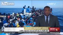 3,000 migrants rescued off Italy in single day