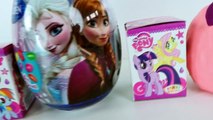 NEW Frozen Easter Surprise Eggs 2015 My Little Pony Disney Princess Play Doh Mystery Egg D