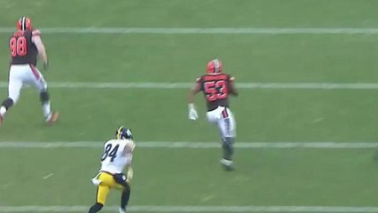 Ben Roethlisberger intercepted by Craig Robertson