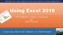 Excel 2010 Complete Guide PART- 1