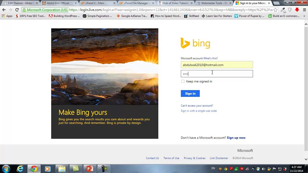 022 Off-Page Adding  Verifying Website in Bing...