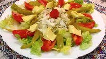 تحضيرمخلل الفلفل الأخضرمع سلطة خفيفة مغدية و صحية تساعد في تنزيل الوزن Salade Pour Régime