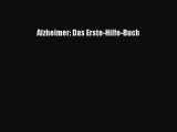 Alzheimer: Das Erste-Hilfe-Buch PDF Download kostenlos