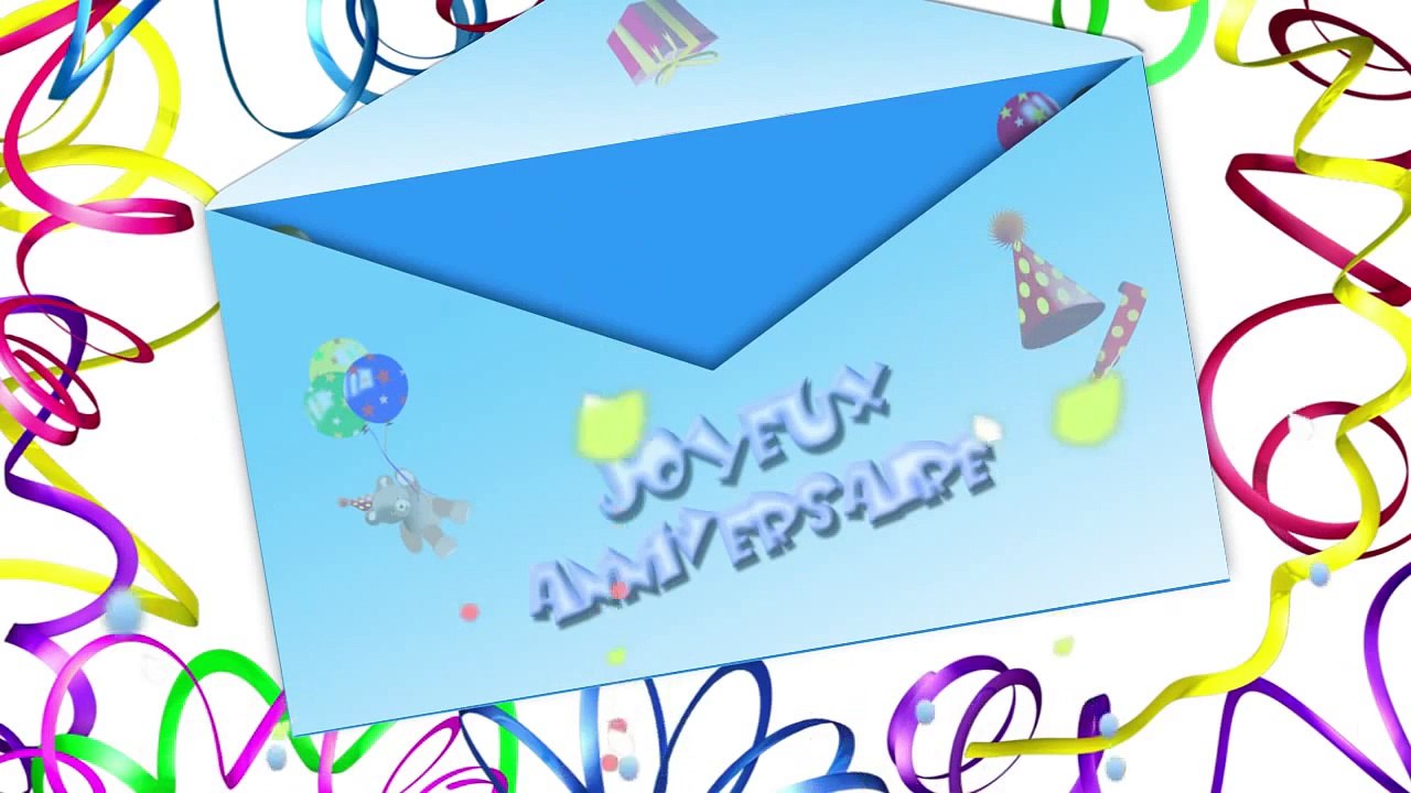 Nous te souhaitons un joyeux anniversaire Geoffrey gros bisou