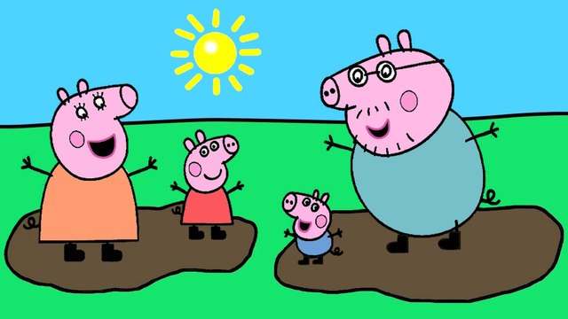 СВИНКА ПЕППА Какие бывают лужи Раскраска Peppa Pig