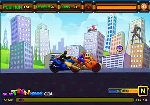 Çocuklar için Yaz Tatili Oyunları Spiderman Spidy Racer Level 4