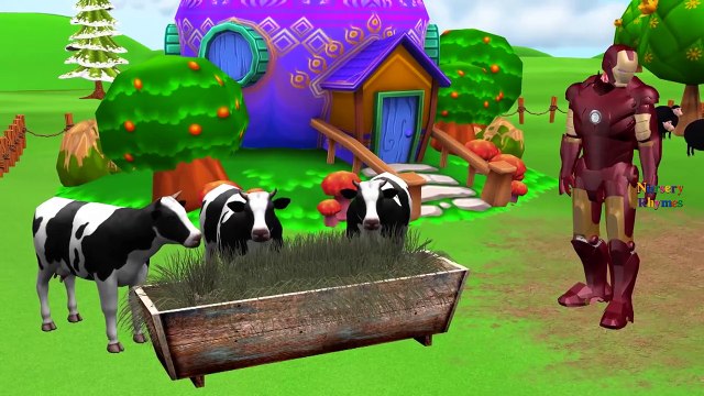Spiderman Hulk And Ironman Cartoons Singing Old MacDonald Had A Farm Children Nursery Rhymes