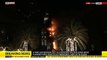 Riesige Feuer Verschlingt Dubai Gebäude in der Nähe von Silvester-Feuerwerk