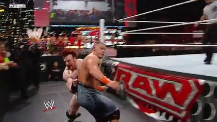 Raw- John Cena & Randy Orton vs. Edge & Sheamus - YouTube