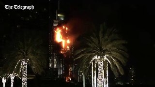 Huge skyscaper fire in Dubai near New Year's Eve fireworks display - Telegraph