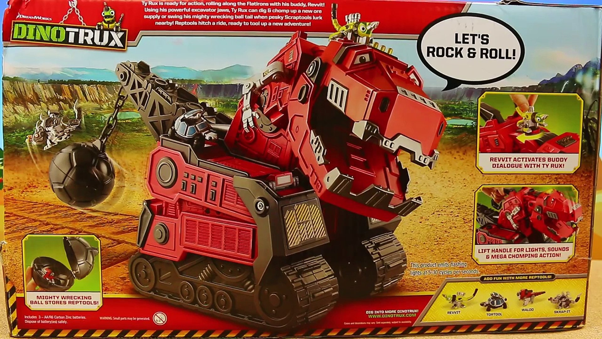 DinoTrux NEW Dinosaur Truck Revvit Build Duplo Lego Tower Mega Chompin Ty  Rux Knocks Down Skrap-It - Dailymotion Video