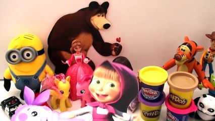 Play doh Plastilin Маша и медведь Лунтик Плей до FROZEN TOYS DISNEY