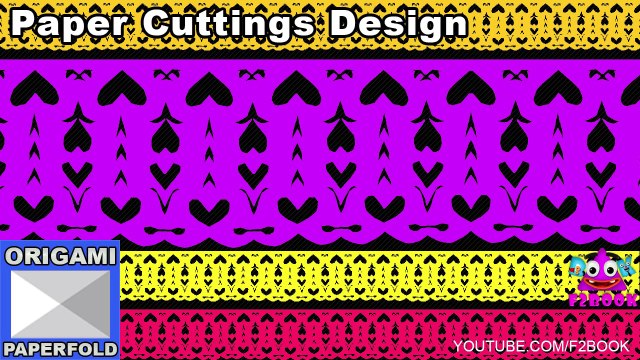 Paper cutting design Easy paper craft tutorial - Room Decor Diy Ideas F2BOOK Video 87