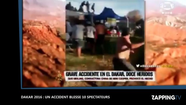 Dakar 2016 : Une voiture percute la foule et fait dix blessés, les images chocs !