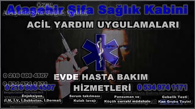 Barajyolu Şerifali Batı Ataşehir iğne Serum sonda 0216 606 4507 Ataşehir Şifa Sağlık